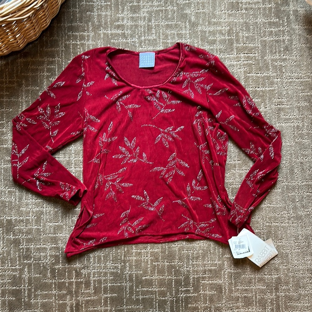 NWT Rabbit Rabbit Rabbit Patterned Top